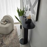 Consolle Toliman, Tavolo allungabile multiuso, Consolle ingresso, Ripiano con allunghe, 100x30h81 cm, Antracite