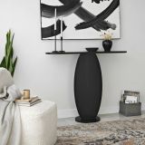 Consolle Toliman, Tavolo allungabile multiuso, Consolle ingresso, Ripiano con allunghe, 100x30h81 cm, Antracite