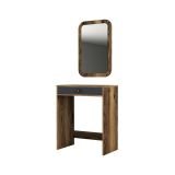 Consolle Ursa, Tavolo allungabile multiuso, Consolle ingresso, Ripiano con allunghe, 70x85h40 cm, Noce e Antracite