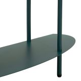 Consolle Verde Ottanio 3 Ripiani Colore Ripiano Verde 6x31x93h cm, Sfumatura Colore Struttura Ottanio - Gamitimi