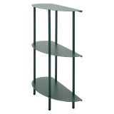 Consolle Verde Ottanio 3 Ripiani Colore Ripiano Verde 6x31x93h cm, Sfumatura Colore Struttura Ottanio - Gamitimi