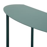Consolle Verde Ottanio 3 Ripiani Colore Ripiano Verde 6x31x93h cm, Sfumatura Colore Struttura Ottanio - Gamitimi