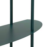 Consolle Verde Ottanio 3 Ripiani Colore Ripiano Verde 6x31x93h cm, Sfumatura Colore Struttura Ottanio - Gamitimi