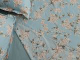Copripiumino Matrimoniale Azzurro Federa Inclusa 300x250 cm, Percalle 210 Fili in Cotone Pettinato e Mercerizzato - Sabato Luxury