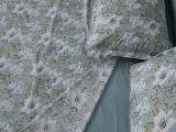 Copripiumino Matrimoniale blu Verde Acqua Federa Inclusa Percalle 210 Fili in Cotone Pettinato e Mercerizzato 300x250 cm - Sagame Luxury