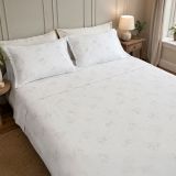 Copripiumino Matrimoniale Grigio Federa Inclusa 300x250 cm, Raso 250 Fili in Cotone Pettinato e Mercerizzato - Sadamapa Luxury