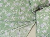 Copripiumino Matrimoniale Verde Federa Inclusa 300x250 cm, Percalle 210 Fili in Cotone Pettinato e Mercerizzato - Sabato Luxury