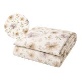 Copripiumino Piazza e Mezza Bianco Crema Marrone Percalle 170 Fili in Cotone Pettinato e Mercerizzato - Romosavva Luxury
