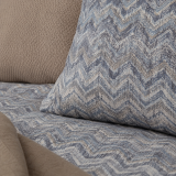 Copripiumino Singolo Grigio blu Federa Inclusa 200x160 cm, Percalle 170 Fili in Cotone Pettinato e Mercerizzato - Ropasila Luxury