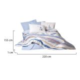 Copripiumino singolo Helena, 220x155 cm, Blu