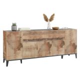 Credenza acero e ardesia 200x40x82h cm 6 ante - Amour
