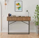 Credenza Alkam, Buffet da soggiorno, Madia da salotto, Dispensa moderna da cucina, 120x36h90 cm, Noce e Nero