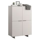 Credenza alta beige 100x41x145h cm 4 ante - Colonno
