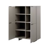Credenza alta beige 100x41x145h cm 4 ante - Colonno
