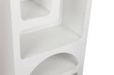 Credenza alta bianca 60x32x150h cm 5 vani - Arsenio