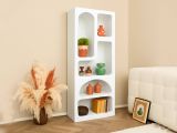 Credenza alta bianca 60x32x150h cm 5 vani - Arsenio