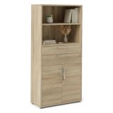 Credenza alta quercia 89x40x185h cm 2 ante e 2 cassetti - Albidona