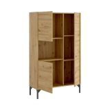 Credenza alta rovere nodi 81x43x135h cm 3 ante - Crono