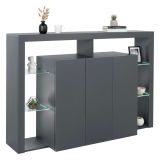 Credenza antracite 150x40x100h cm 3 ante - Bagnasco