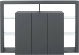 Credenza antracite 150x40x100h cm 3 ante - Bagnasco