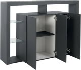 Credenza antracite 150x40x100h cm 3 ante - Bagnasco