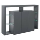 Credenza antracite 150x40x100h cm 3 ante - Bagnasco