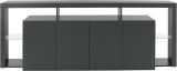 Credenza antracite 220x40x80h cm 4 ante - Atak