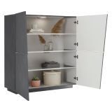 Credenza ardesia 120x43x126h cm 4 ante - Abbabbau