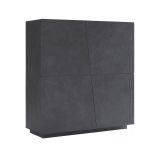Credenza ardesia 120x43x126h cm 4 ante - Abbabbau
