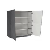 Credenza ardesia 120x43x126h cm 4 ante - Abbabbau