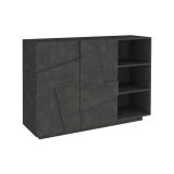 Credenza ardesia 121x38x86h cm 2 ante - Acab