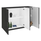 Credenza ardesia 121x38x86h cm 3 ante - Axl