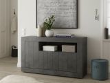 Credenza ardesia 138x42x86h cm 3 ante - Dolphin