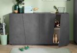 Credenza ardesia 158x43x86h cm 4 ante - Ackhab