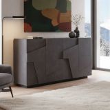 Credenza ardesia 162x44x86h cm 4 ante - Augusto