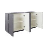 Credenza ardesia 162x44x86h cm 4 ante - Augusto