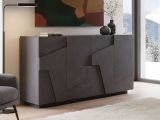 Credenza ardesia 162x44x86h cm 4 ante - Augusto