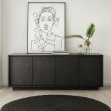 Credenza ardesia 180x43x79h cm 4 ante - Nika