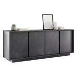 Credenza ardesia 180x43x79h cm 4 ante - Nika