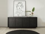 Credenza ardesia 180x43x79h cm 4 ante - Nika