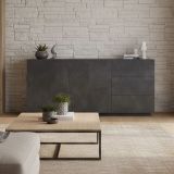 Credenza ardesia 180x43x86h cm 2 ante e 3 cassetti - Ariet