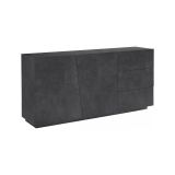 Credenza ardesia 180x43x86h cm 2 ante e 3 cassetti - Ariet