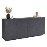 Credenza ardesia 200x43x86h cm 4 ante - Apollo