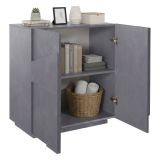Credenza ardesia 81x44x86h cm 2 ante - Arli