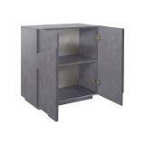 Credenza ardesia 81x44x86h cm 2 ante - Arli