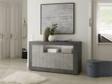 Credenza ardesia e cemento 138x42x86h cm 3 ante - Dolphin
