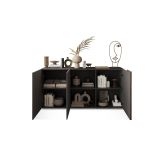 Credenza ardesia e noce 181x44x86h cm 3 ante - Jerry