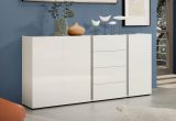Credenza Banjul, Buffet da soggiorno, Madia da salotto, Dispensa da cucina, Made in Italy, 180x38h92 cm, Bianco lucido e Antracite