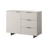 Credenza beige 120x41x90h cm 1 anta e 3 cassetti - Rubiera