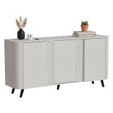 Credenza beige 150x42x70h cm 3 ante - Loreo